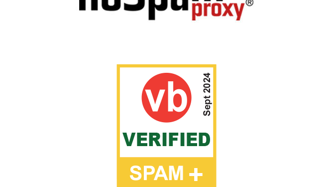 NoSpamProxy erhaelt VBSpam+ Award September 2024