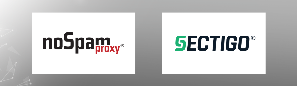 NoSpamProxy integriert Sectigo in automatische Zertifikatsverwaltung 1200x350